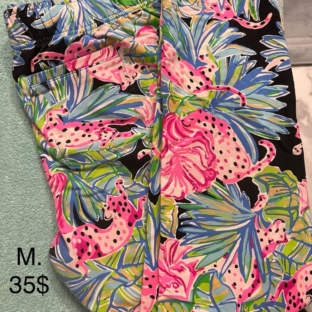 Lilly Pulitzer Multicolor Tropical Print Pants